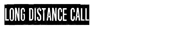 Long distance call font preview